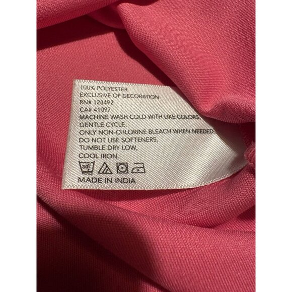 GREG NORMAN Golf Play Polo Sleeveless Pink Performance Wear Blue Accent Size Med - Picture 6 of 6